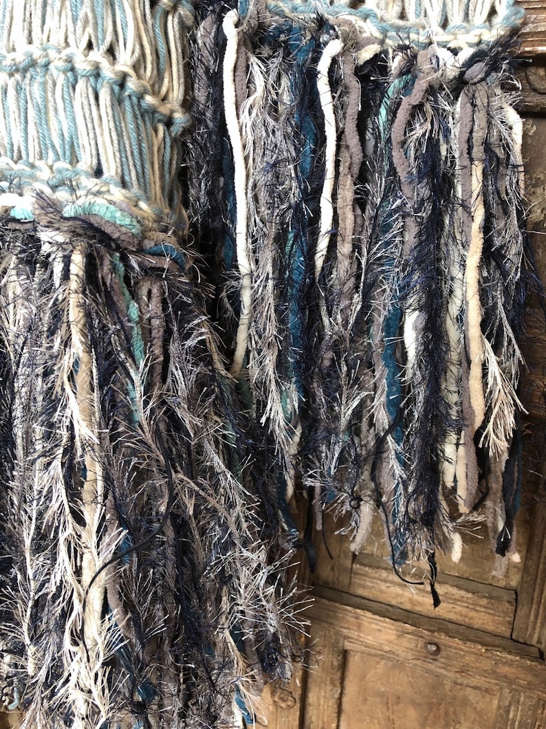 Denim Throw Lap Blanket Blue Knit Afghan Throw for Sectional Etsy