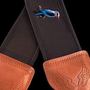 Premium Neopren Kamera und Fernglas Gurte - Wald Eisvogel