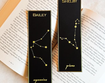 Personalized Zodiac Bookmark – Astrology Gift – 3D Printed