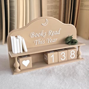 Bücherzähler - Bücher die dieses Jahr gelesen werden - 3D gedruckter Lese-Tracker