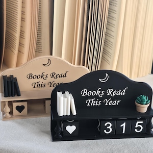 Book Counter - 3D Printed Reading Tracker - Books Read This Year image 9