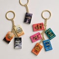 Custom Mini Book Keychain | Personalized Tiny Book Charm | Handmade Book Lover Gift product logo