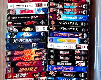 Huge VHS Movie Tape BLOWOUT - Nostalgic '90s, '80s Action, Sci-Fi & More! Speed, Deadly Bet, Spider-Man, X-Men, Back to the Future, and More