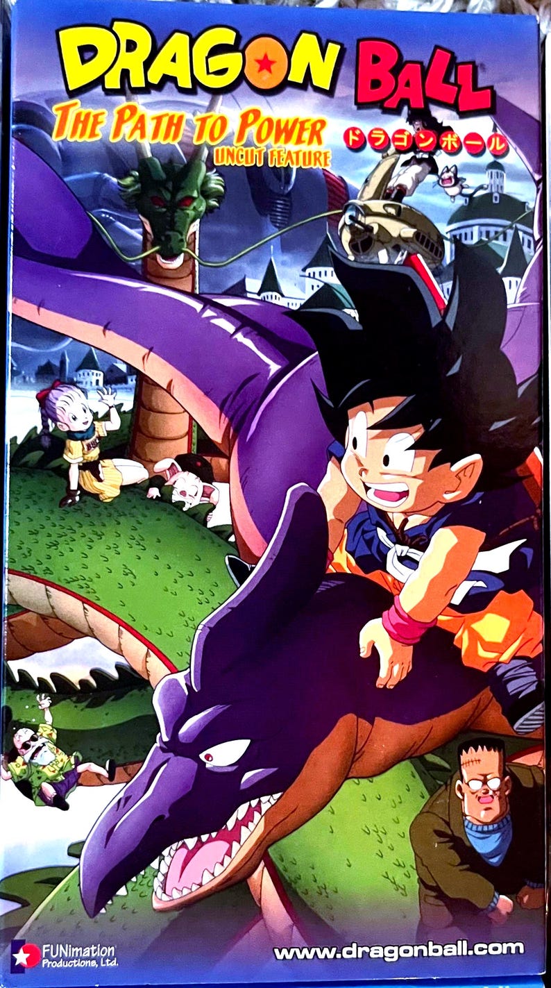 Dragon Ball Z VHS Tape Collection, Frieza Saga, Anime Movies, GT DB Path to Power