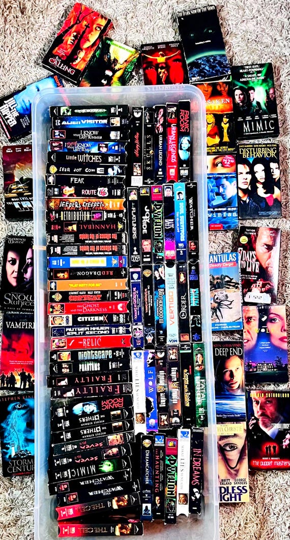 Horror VHS Movies Lot – 70s, 80s, 90s, 00s Thriller Movies