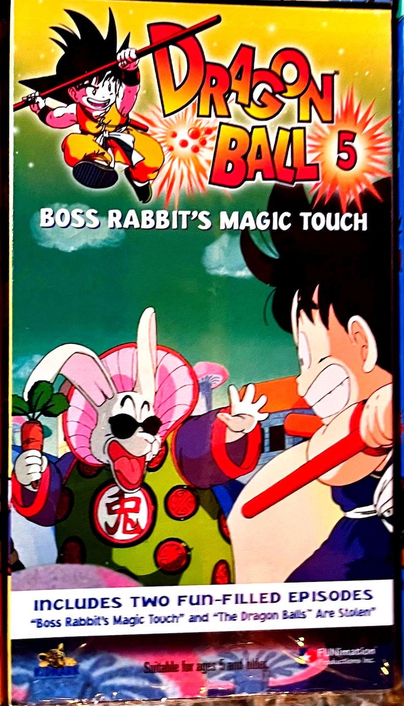 Dragon Ball Z VHS Tape Collection, Frieza Saga, Anime Movies, GT DB5 Boss Rabbit's...