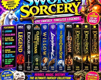 Fantasy VHS Movie Tape Lot Take Your Pick! Legend, Neverending Story, Lord of the Rings, Willow, Harry Potter, Conan & More ALWAYS UPDATING