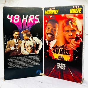 48 Hrs movies on VHS- 2 for 1 Deal
