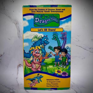 Dragon Tales, Let's All Share! (VHS, 2000s) PBS Kids