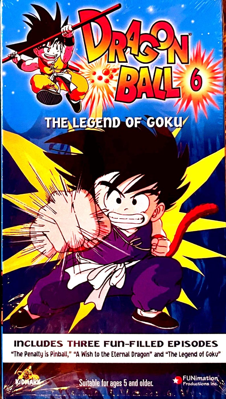 Dragon Ball Z VHS Tape Collection, Frieza Saga, Anime Movies, GT DB6 Legend of Goku