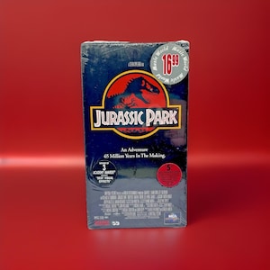 Vhs Sealed Jurassic Park - Etsy
