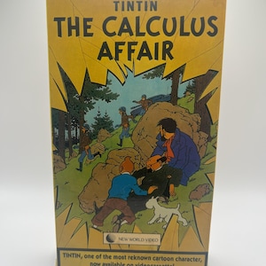 The Adventures of Tintin: The Calculus Affair VHS - Vintage Animation - New World Video - Complete