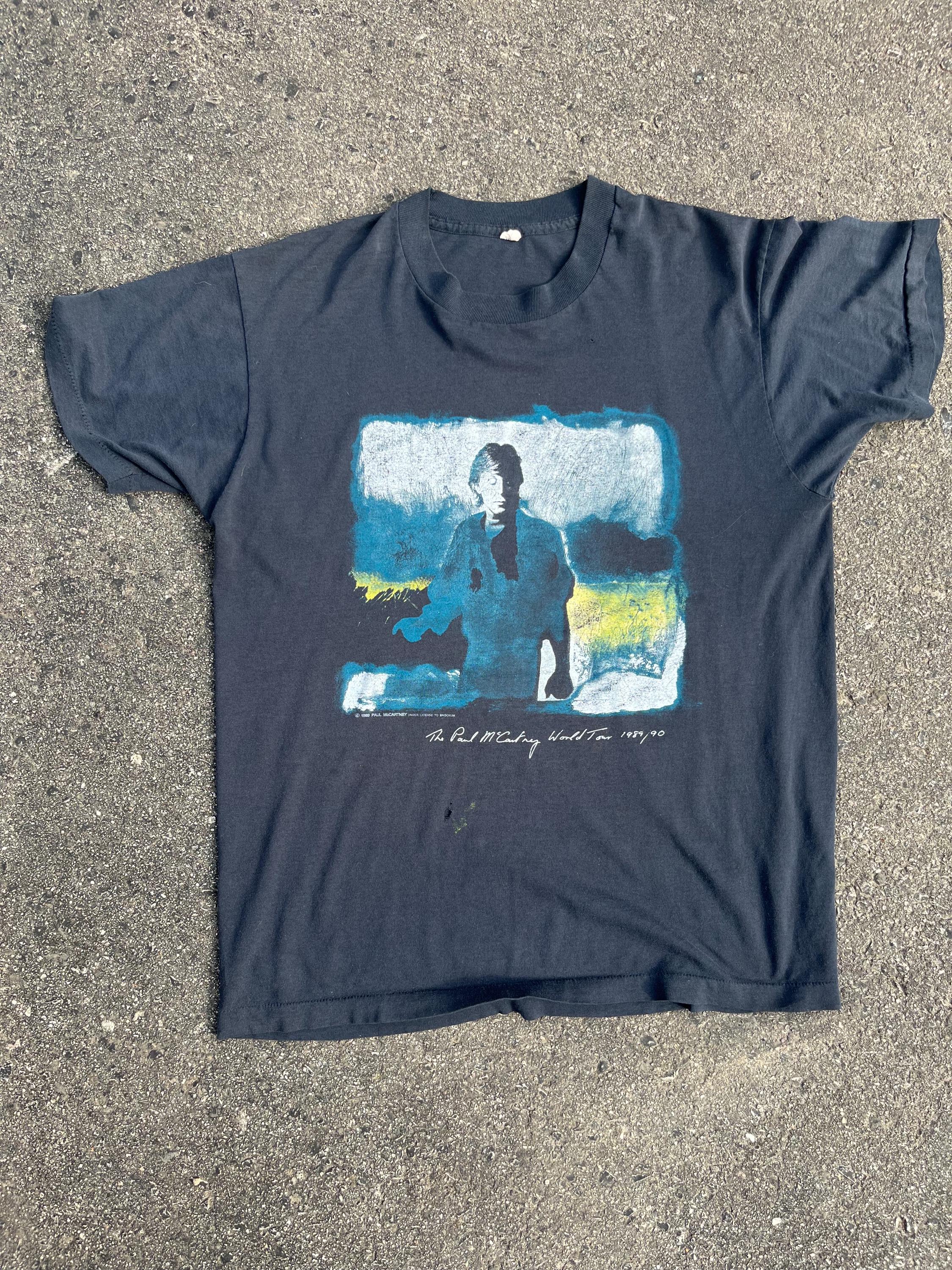 Vintage 1989/90 Paul Mccartney World Tour T-shirt: Authentic 