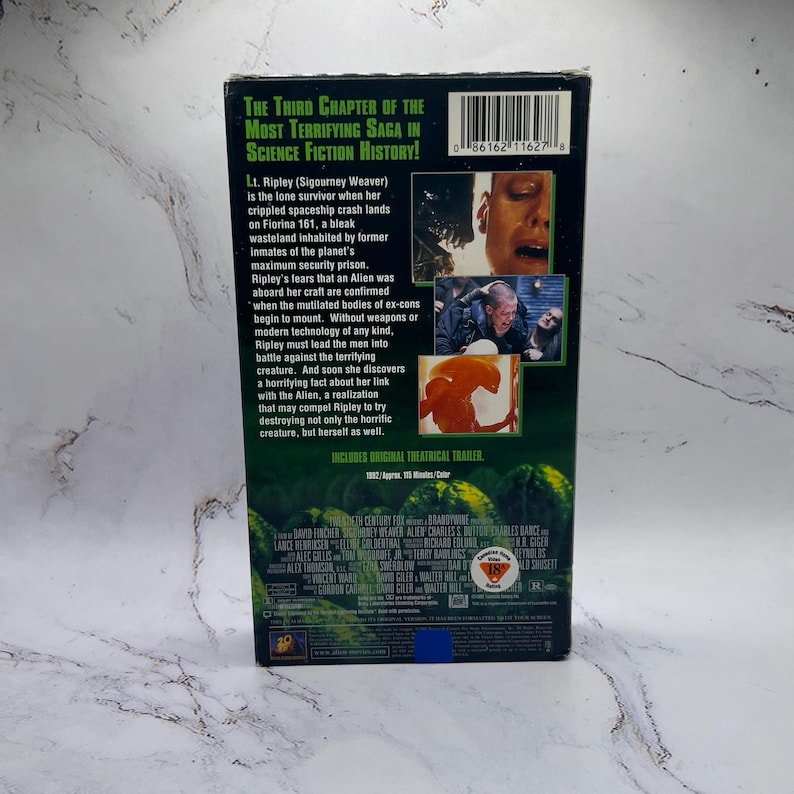 Alien 3 (1992) VHS Movie- Classic Sci-fi Horror - Etsy Canada