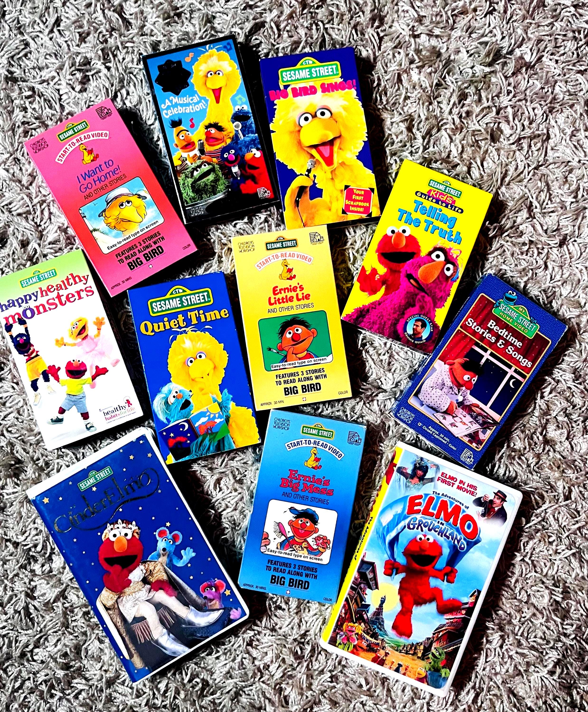 Vintage Sesame Street Classics (VHS Lot) Big Bird, Elmo, Ernie