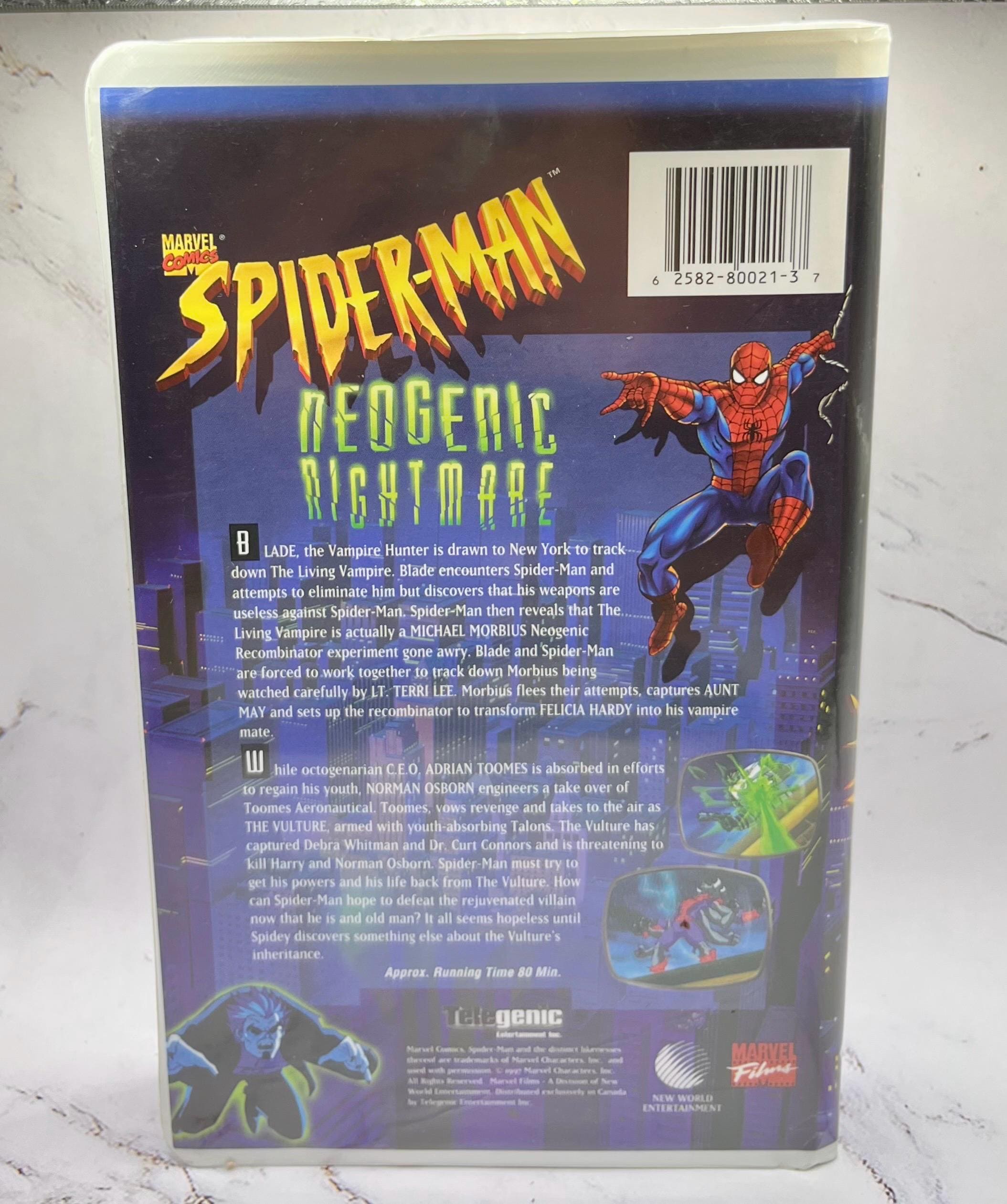 SPIDER-MAN Neogenic Nightmare VHS Movie (1997) Marvel Films Rare