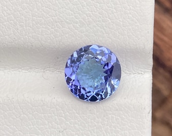 Natürlicher seltener blauer Tansanit Edelstein, 7 x 3 MM 1,40 Karat loser facettierter Zoisit Stein