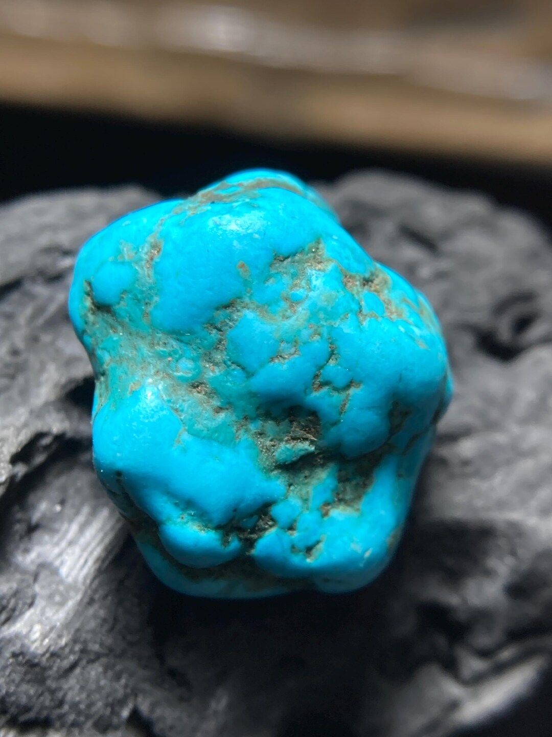 Sky Blue Turquoise Rough 16.50 Carat Genuine Loose Gemstone for Jewelry ...
