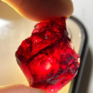 Red Garnet Rough 48.85 Carats Raw Crystal Untreated Loose Stone Material