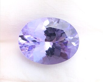 7x9 MM Oval Tanzanite Gemstone: 2.25 Carat Faceted Purple-Blue Stone
