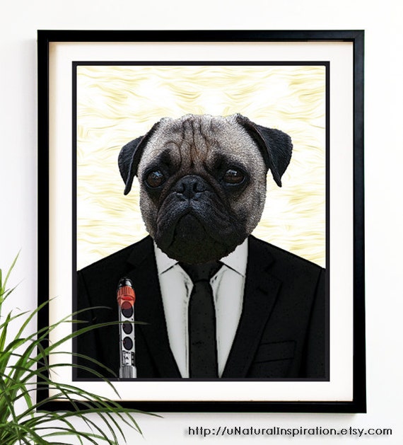 Items similar to 40% OFF CYBER SALE Dog Art Print Dog in black with ...
