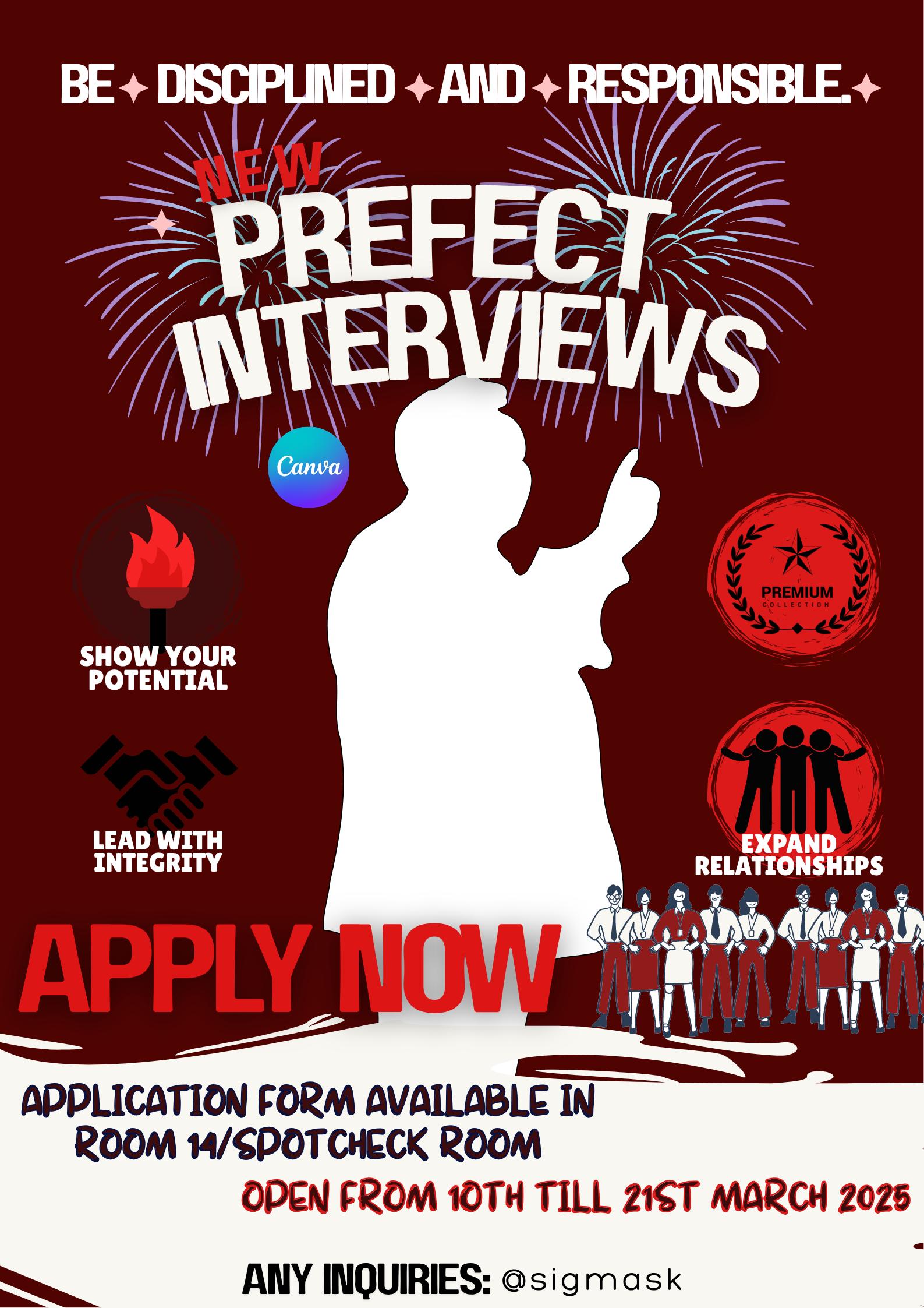 Prefect Interviews Poster - Etsy