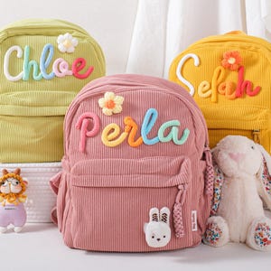 Custom Toddler Preschool Backpack: Personalized Name Bag - Cute Gift for First-Time Schoolers