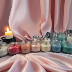 Soy Wax Mason Jar Candles 8 oz.