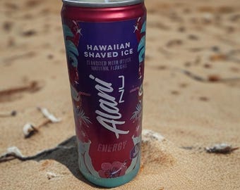 Hawaiian Shaved Ice Alani Scented Soy Wax Candle • Summer Scent • Energy Drink Can Candle • Gift for Her • Home decor