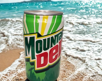 Mini Mountain Dew Scented Soy Wax Can Candle