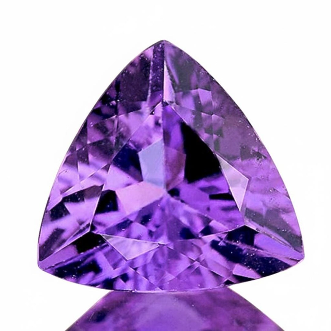 ビジュマム Bijumam 大粒うるうるamethyst　ペンダント Natural Amethyst 8MM Trillion Faceted Polished Earth Minded - Etsy