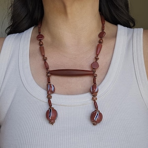 Collar vintage con cuentas africanas antiguas/vintage