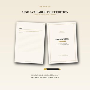 Shadow Work Journal for Men Printable | 30-Day Self Discovery Workbook | Guided Prompts for Inner Healing, Self Growth & Reflection image 4