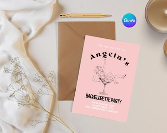 Bearbeitbare Hen Party Einladung | Bachelorette Einladung (Digitaler Download)