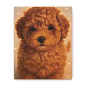 Adorable Puppy Canvas Print, Ideal for Animal Lovers & Pet Owners, Dog Decor, Cute Home Wall Art
