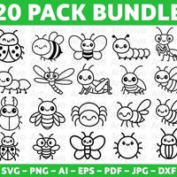 Bugs Svg, Cute Bugs Svg for Shirt and Mug, Bugs for Kids, Bugs Clipart ...