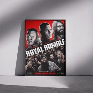 WWE Royal Rumble 2015 Poster - Premium Matte Finish - A Must-Have for Wrestling Fans
