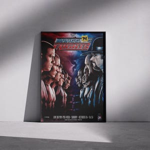 WWE Bragging Rights 2010 Poster - Premium Matte Finish - A Must-Have for Wrestling Fans