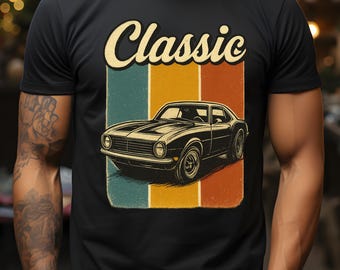 Vintage Car Graphic Tee, Retro Style, Classic Automotive Gift