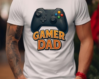 Gamer Dad Cotton Tee – Father's Day Gaming Gift