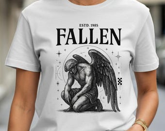 Fallen Angel Graphic Tee, Unisex Heavy Cotton T-Shirt