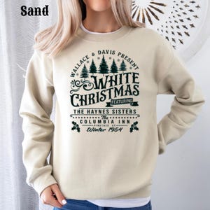 white christmas sweatshirt, White Movie 1954 Shirt,Holiday  Movie Tee,Wallace And Davis,Haynes Sisters,90s Christmas Movie Sweater,Xmas song