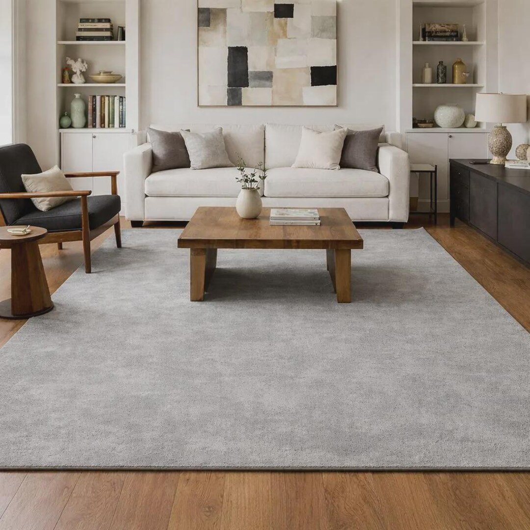 Hand Tufted Sage Green Wool Rug – Minimalist Modern Carpet - Etsy