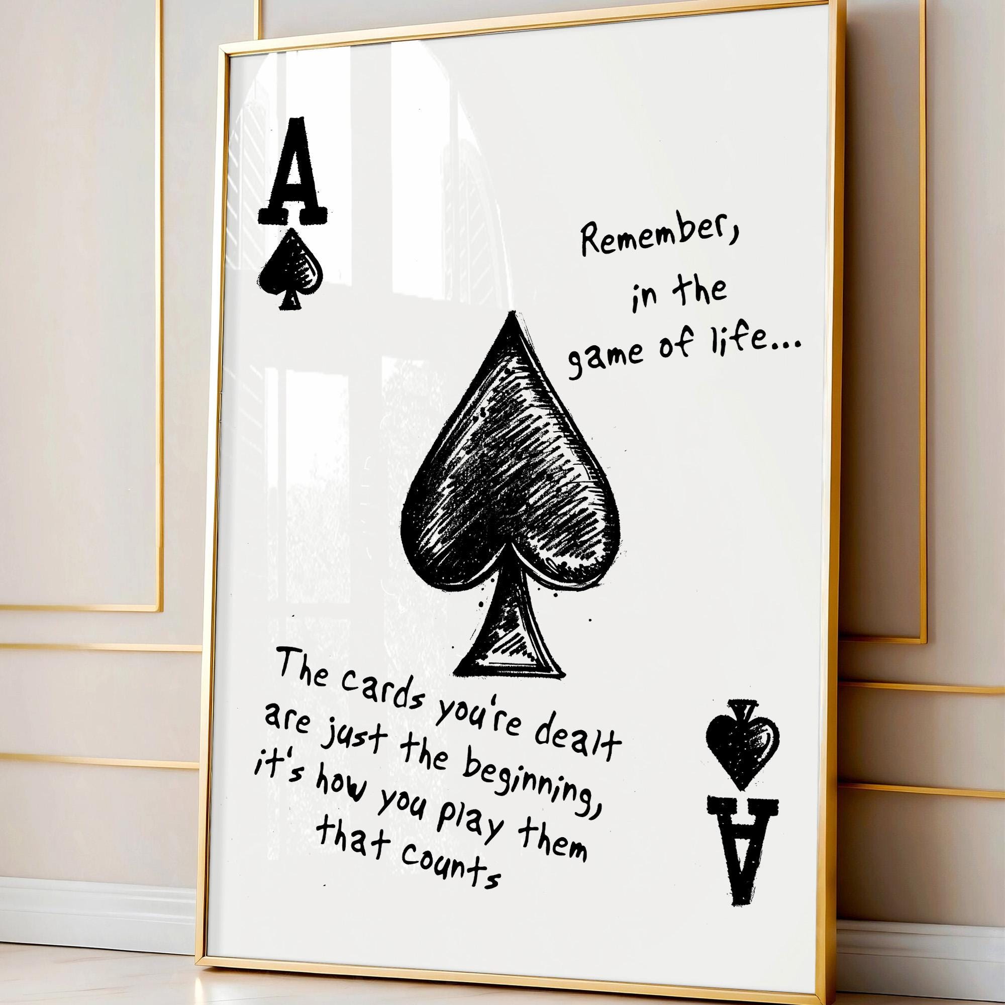 Ace of Spades Poster - Etsy