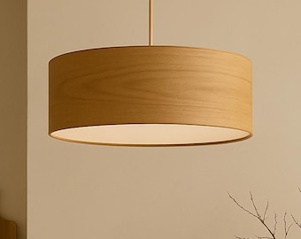 Oak Wood Pendant Light – Japandi Minimalism | Lumori Lamps