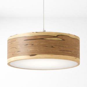 Handmade Walnut Wood Pendant Light – Scandinavian Style Ceiling Lamp red gum tree