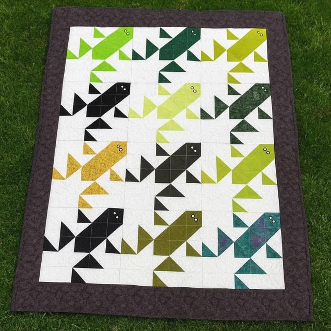 Quilt Pattern PDF, Modern Patchwork Quilt ,beginner Friendly , Easy ...