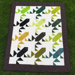 Quiltmönster PDF, Modernt lapptäcke, Nybörjarvänligt, Enkelt sömnadsmönster, Modernt lapptäcke,