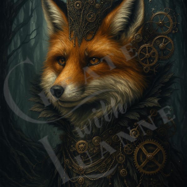 Steampunk Fox - Etsy