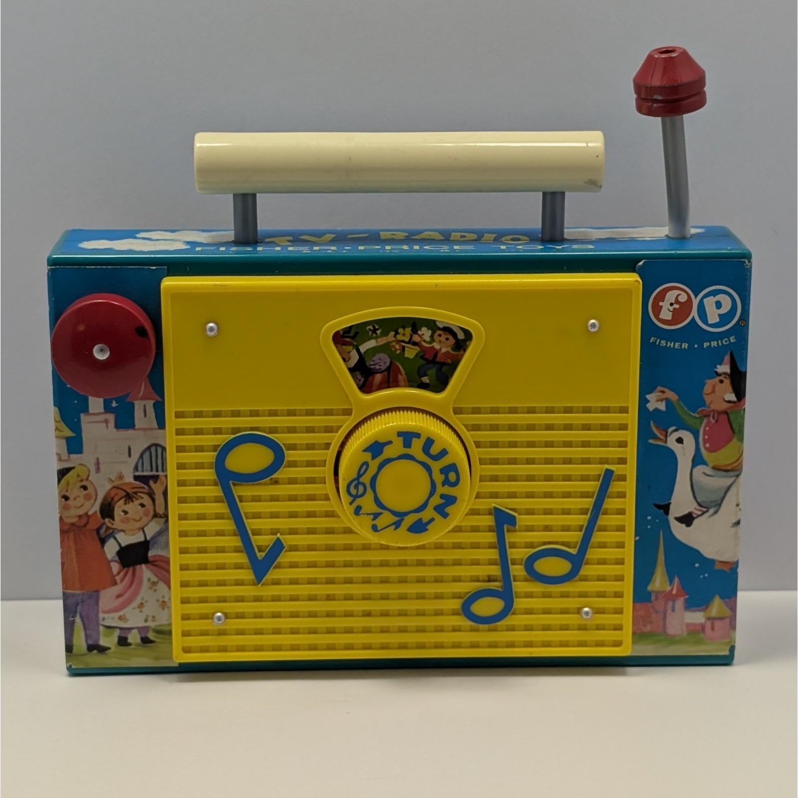 Jouet Vintage Fisher-Price - écran Télé Musical En Plastique, Boîte à Musique, Occasion (rétro)